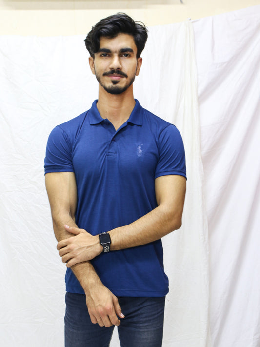 MG Men's Polo T-Shirt Blue