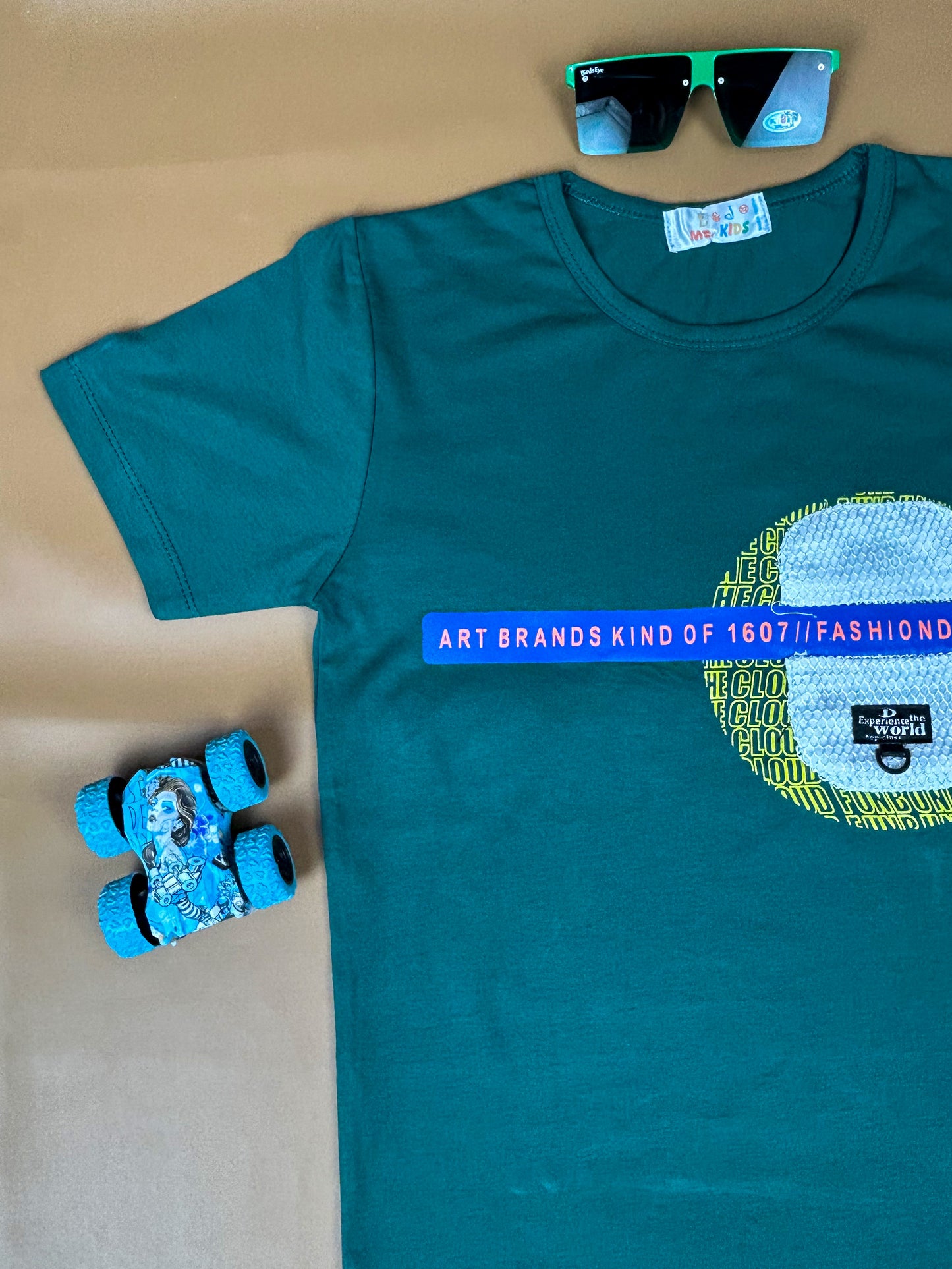 4Yrs - 8Yrs Art Dark Sea Blue T-Shirt For Boys FG BTS15