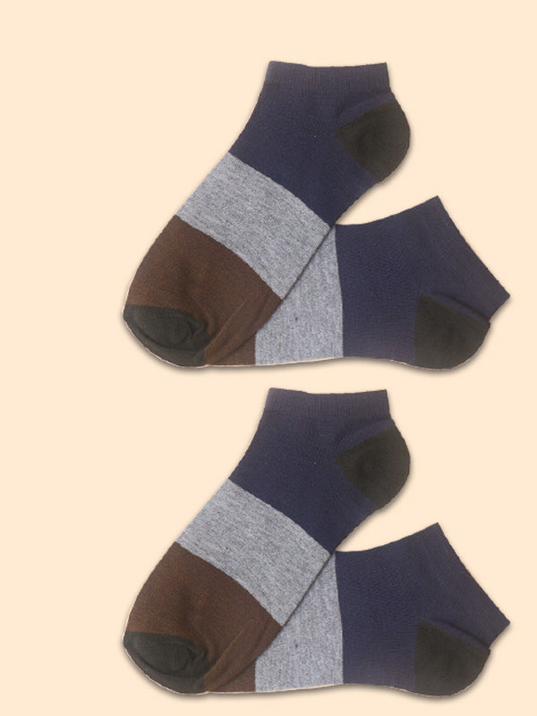 Pack Of 2 Multicolor Ankle Socks for Men MS18