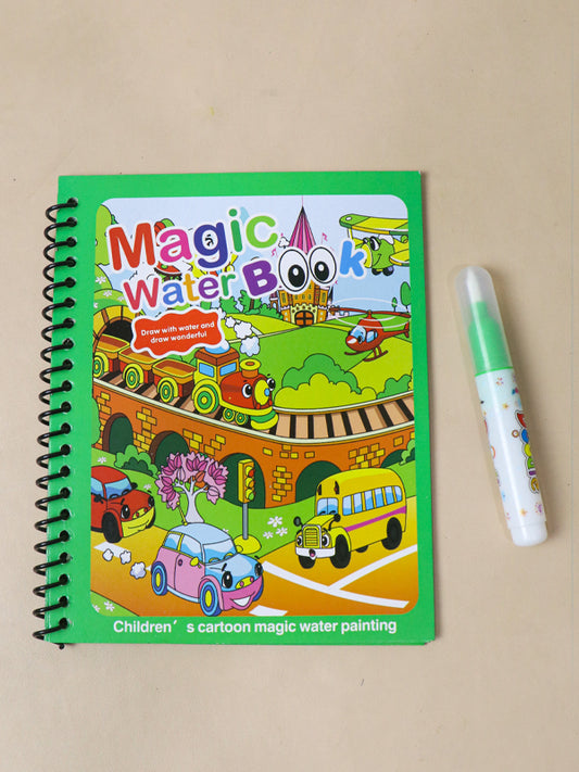 Magic Water Coloring Book & Magic Pen Train