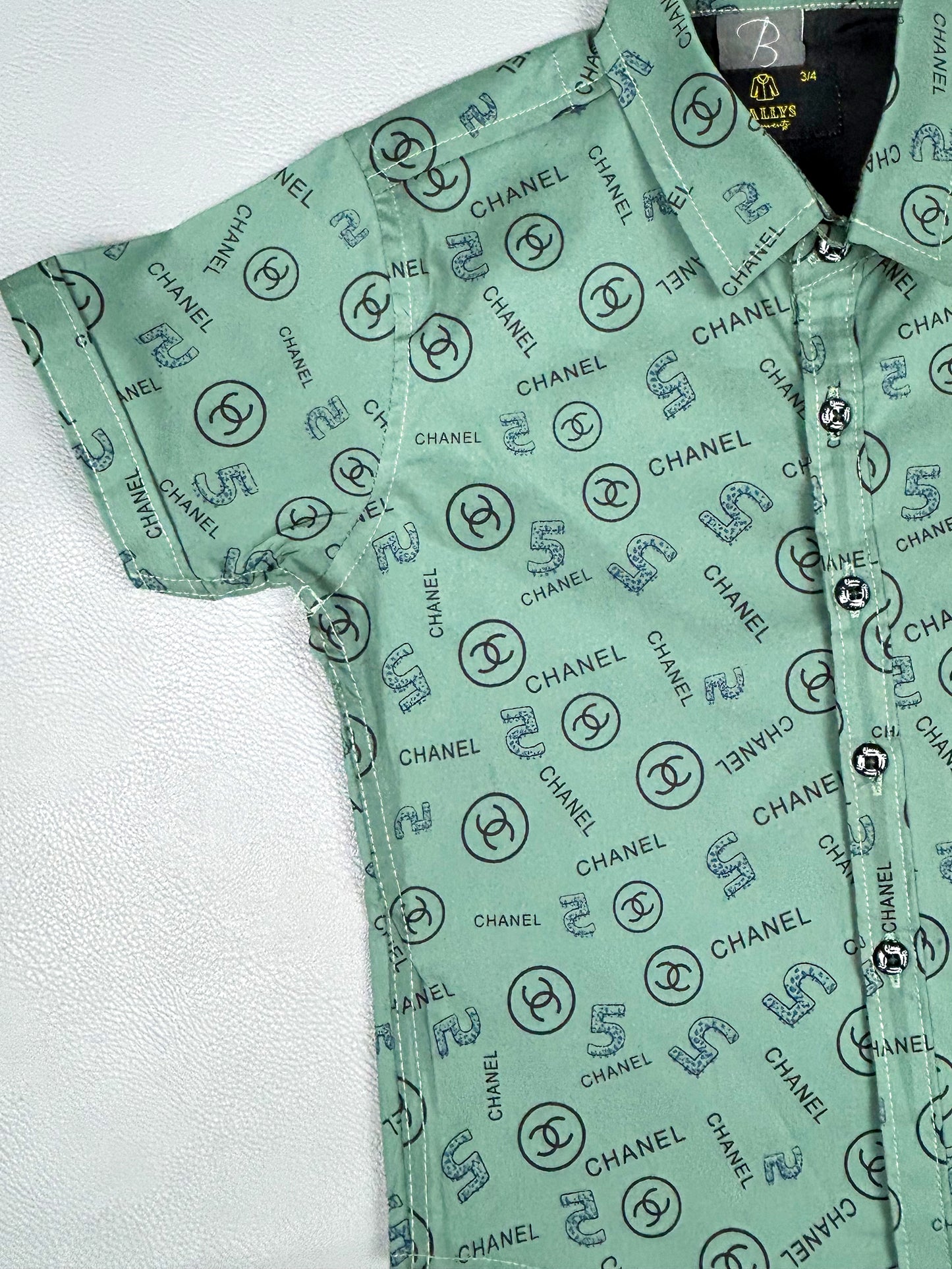 4Yrs - 8Yrs Light Green Casual Shirt for Boys BCS44