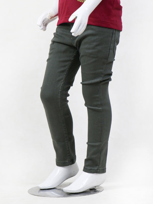 Boys Stretchable Denim Jeans 5Yrs - 15Yrs Green