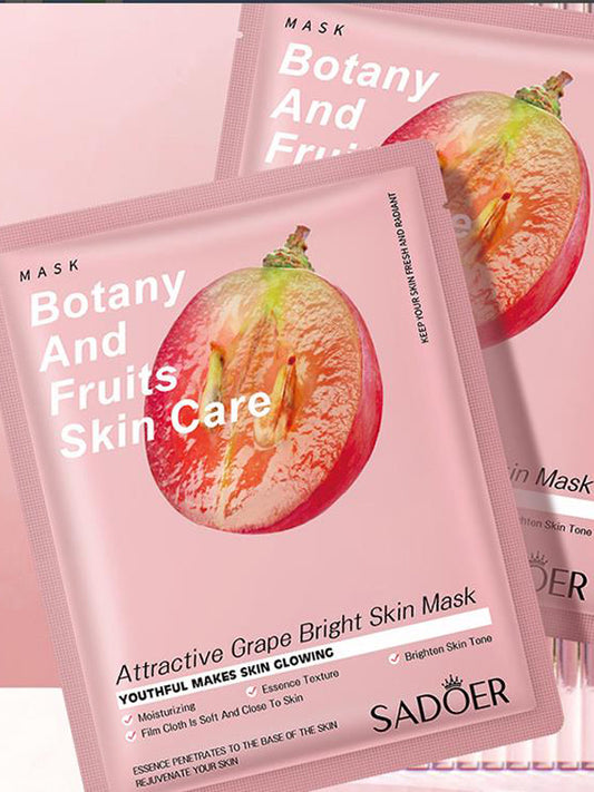 Botany And Fruits Grape Bright Skin Beauty Face Mask