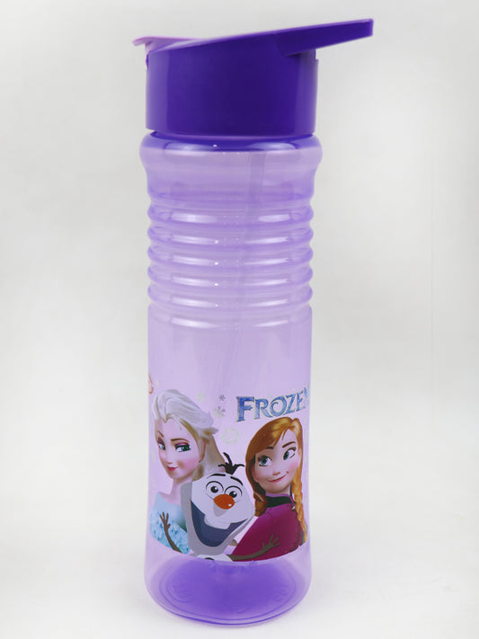 Plastic Transparent Water Bottle Frozen Purple - 650ML