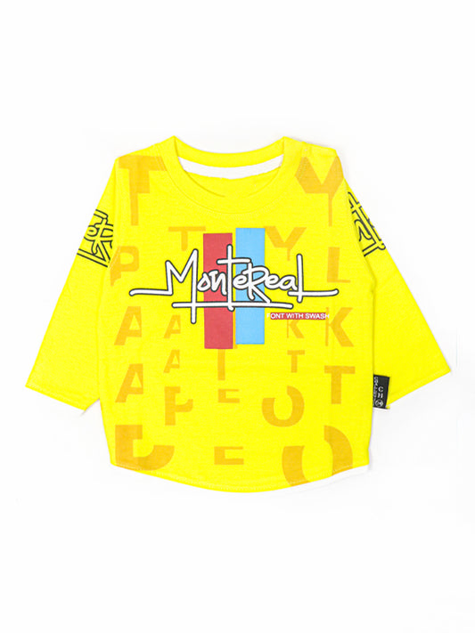 ATT Boys T-Shirt 1.5 Yrs - 3.5 Yrs Montreal Yellow