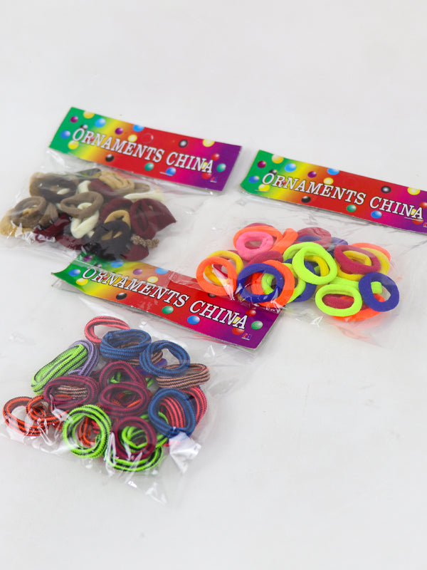 GHP03 Pack of 3 Hair Pony for Girls - Multicolor