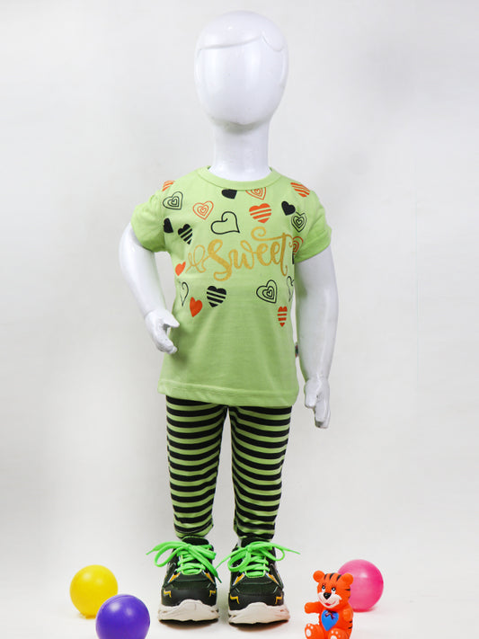 GS31 SK Girls Suit 1Yrs - 4Yrs Sweet Green