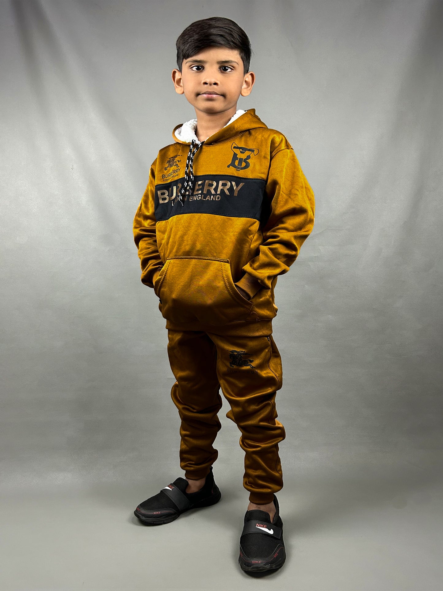 7Yr - 11Yrs Brown Track Suit For Boys AH KTR36