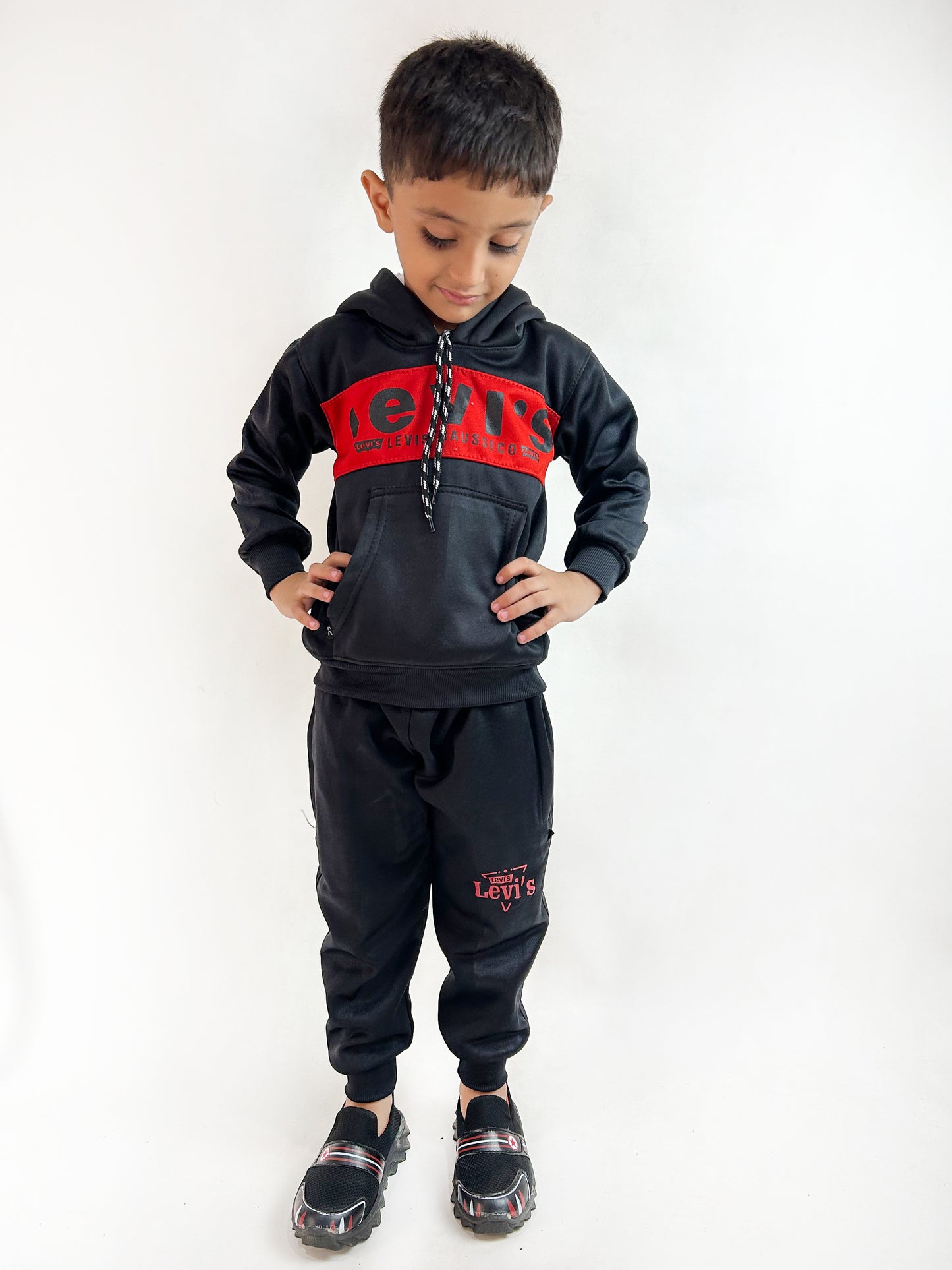 4Yr - 7Yrs Black Track Suit For Boys AH KTR32