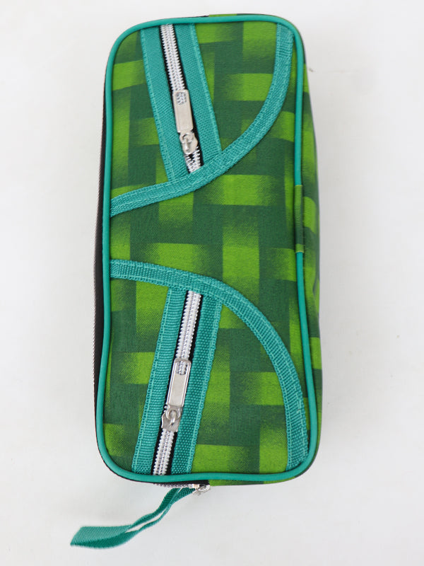 PB26 Checks Pencil Case for Kids Green