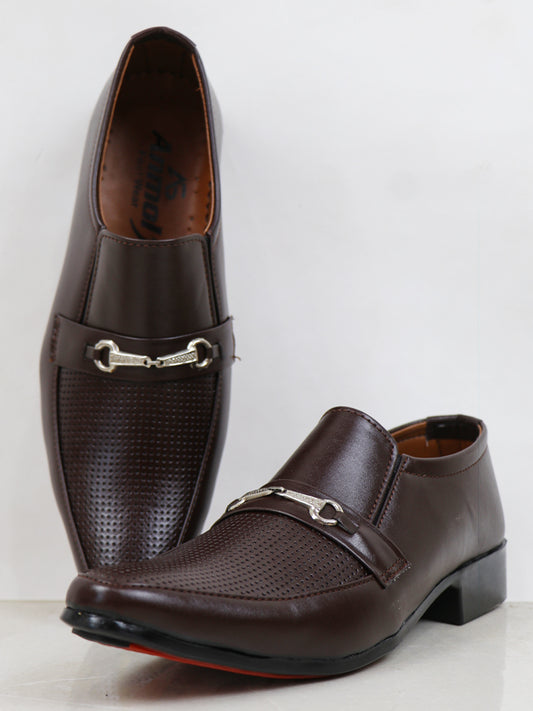 2316 MFS Men's Formal Shoes Dark Brown