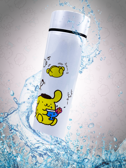 White Stainless Steel Cartoon Bottle 500 ML D-74