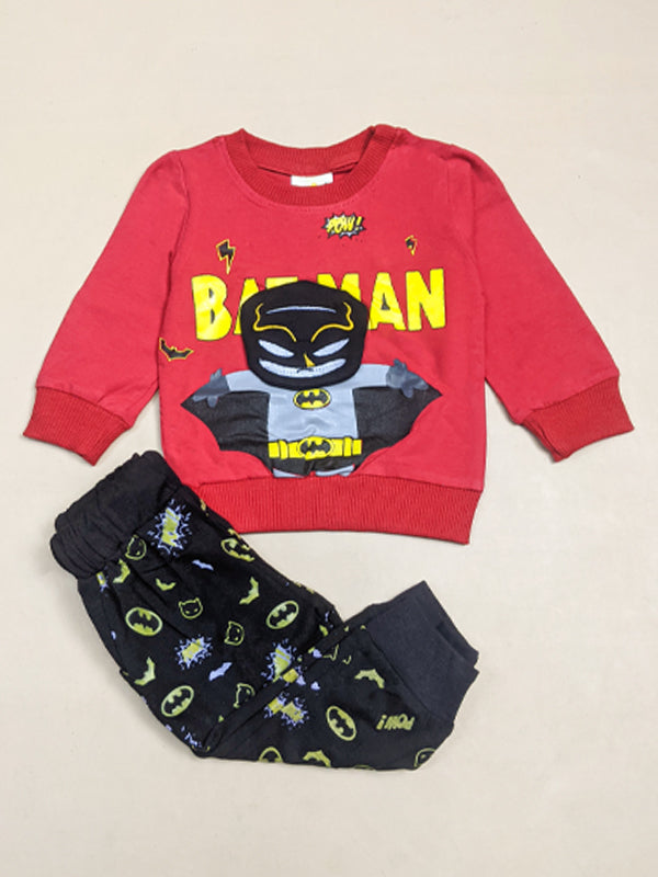 3Mth - 9Mth Batman Red Baba Suit For Newborns NBS147