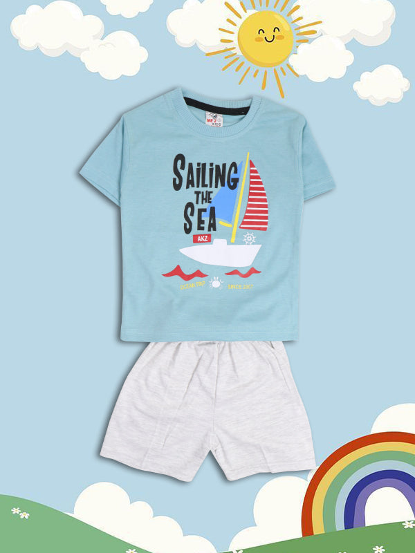 BS40 ZG Kids Suit 1Yr - 4Yrs Sailing Light Blue