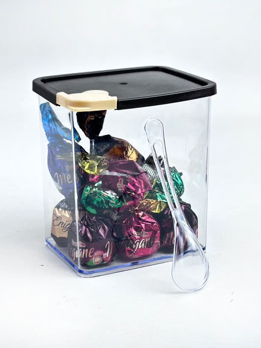 Brown Air Tight Plastic Jar 750ML