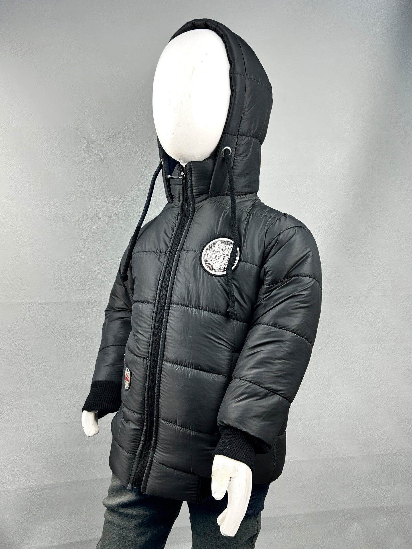 2.5Yrs - 8Yrs Dark Brown Puffer Jacket For Boys NKG KJ26