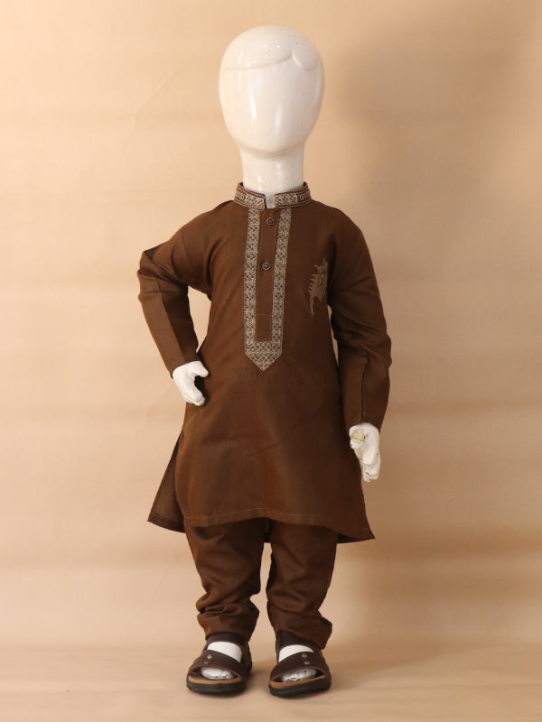 BKP08 IM Boys Kurta Pajama 2Yrs - 14Yrs Brown