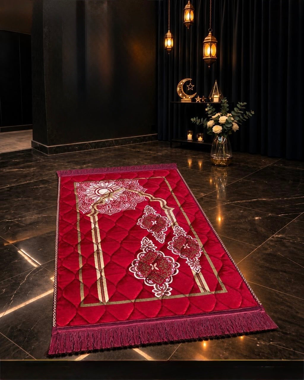 Red Jae-Namaz / Prayer Mat 70 x 105 Multidesign JAE10