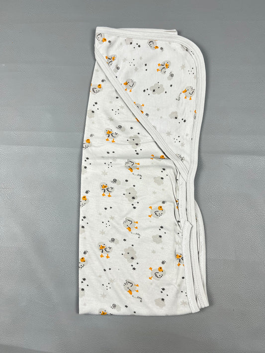 Light Grey Chick Wrapping Sheet For Newborn NWS41