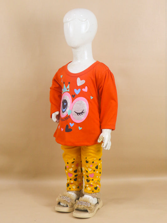 1Yr - 4Yrs Princess Orange Suit For Girls RG GS49