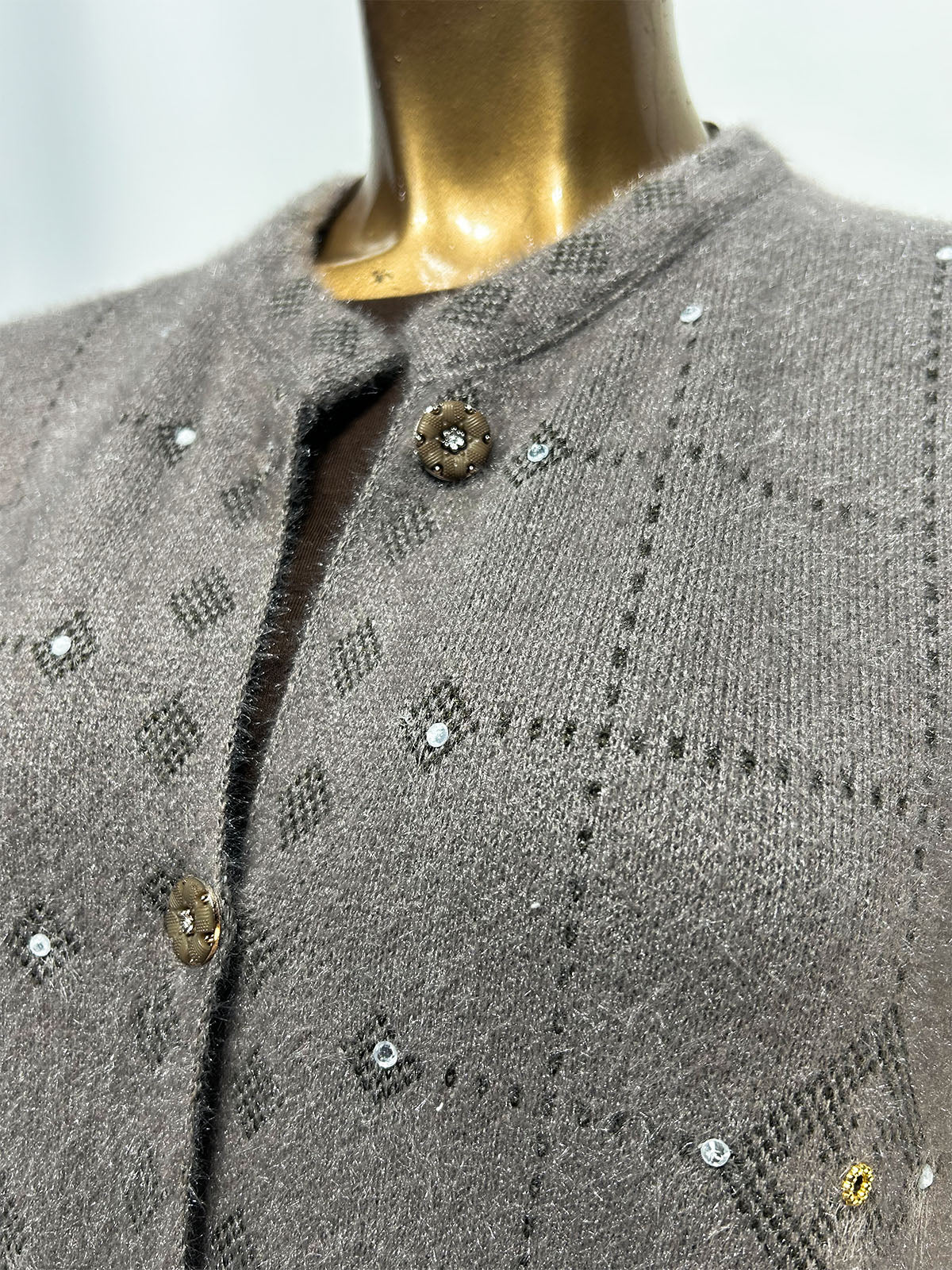 Light Grey Sleeveless Sweater For Women WSW91