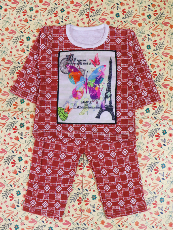 1.5Yr - 4Yrs Music Red Suit For Kids TG BS91