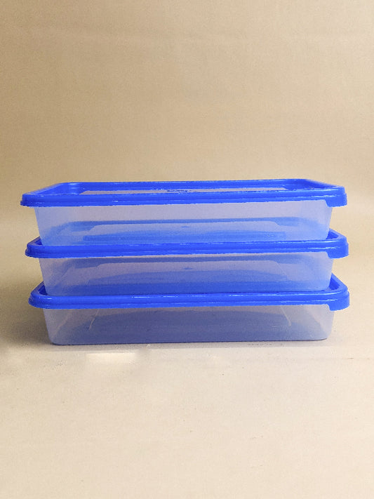 Pack Of 3 Food Container / Storage Box Blue KIT-26