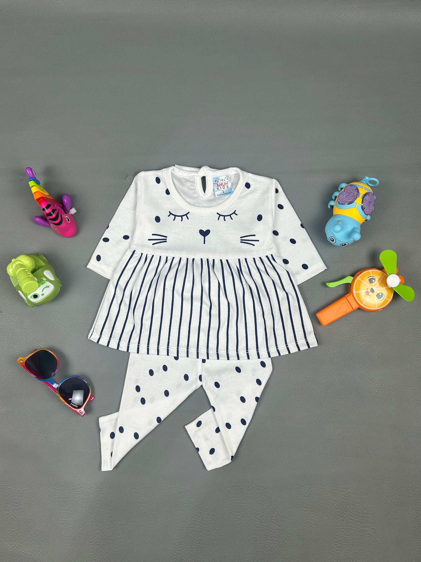 3Mth - 9Mth Navy Blue Baby Suit For Newborn NBS236