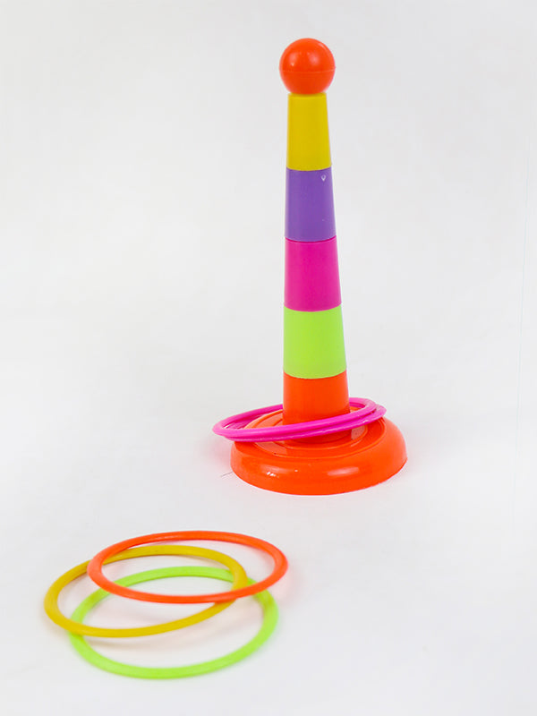 Colorful Plastic Ring Toss Toy for Kids