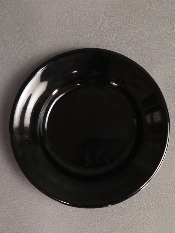 Melamine Double Glazed Plate Black MP07