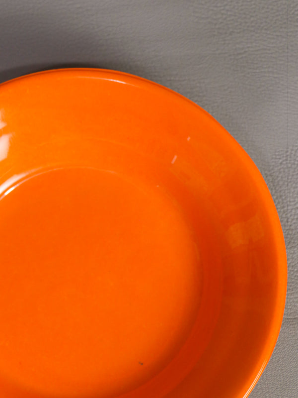 Melamine Double Glazed Plate Orange MP08