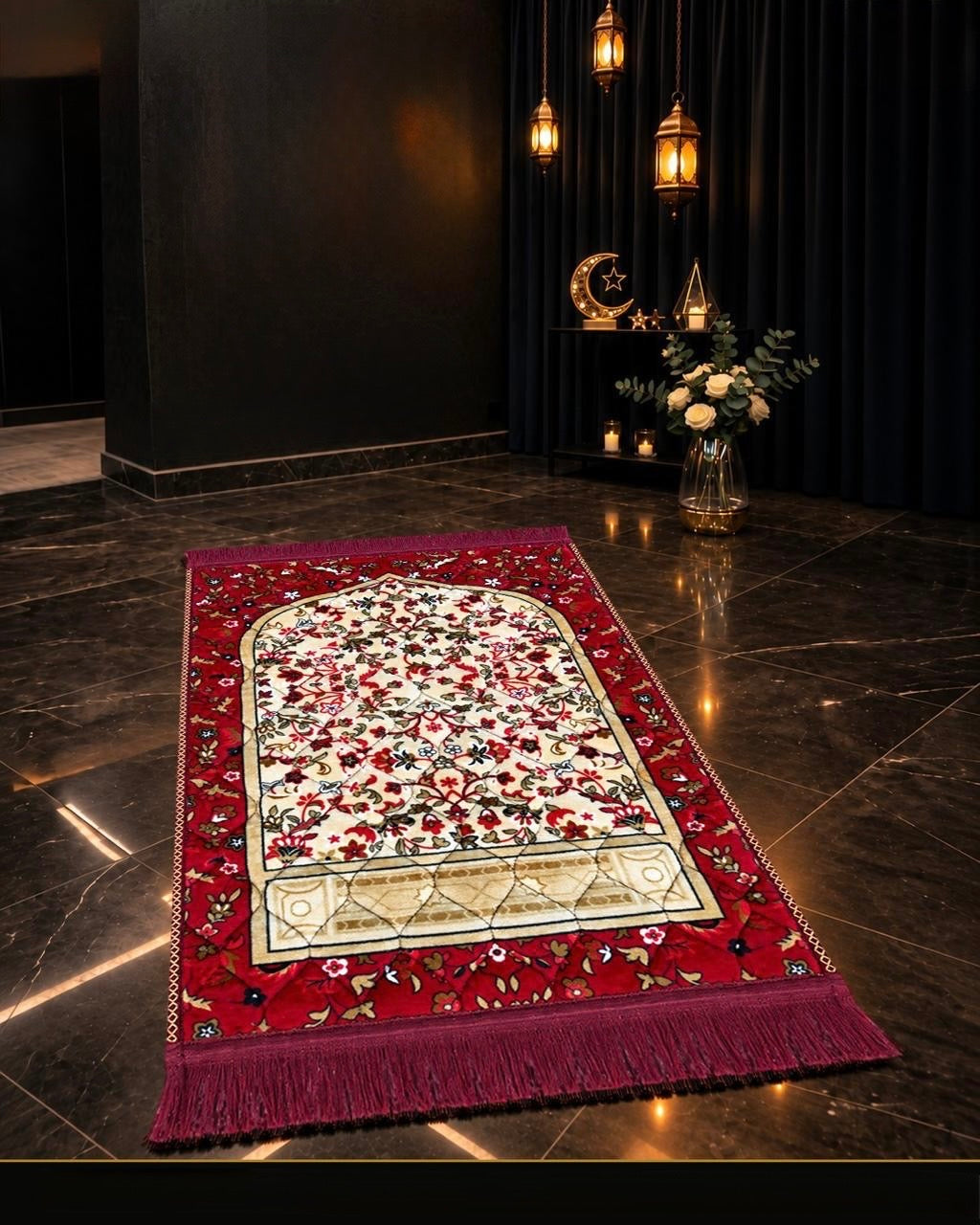 Red Jae-Namaz / Prayer Mat 70 x 105 Multidesign JAE10
