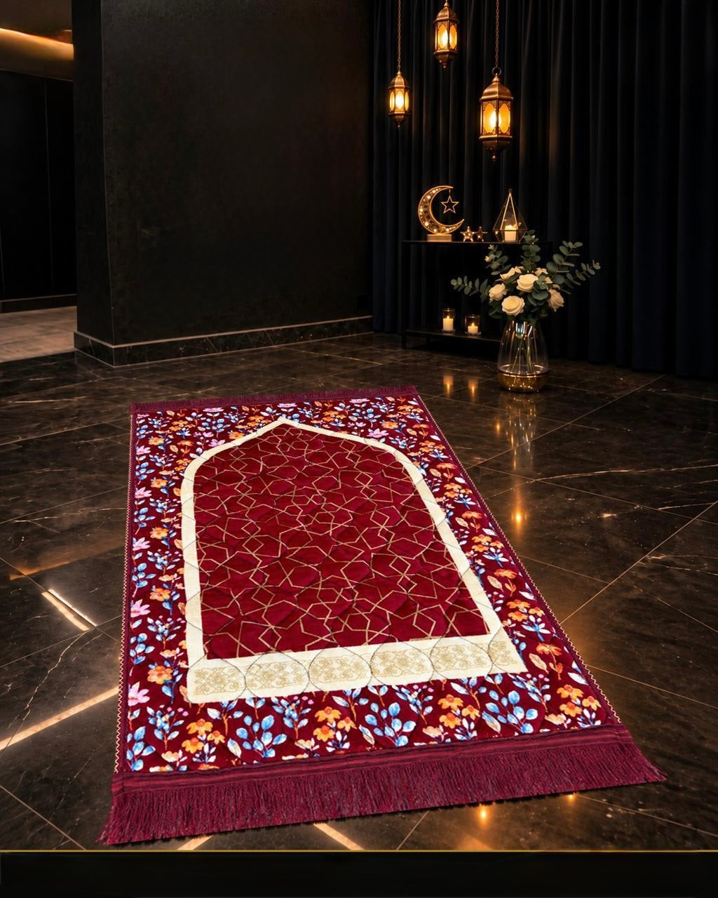 Red Jae-Namaz / Prayer Mat 70 x 105 Multidesign JAE10