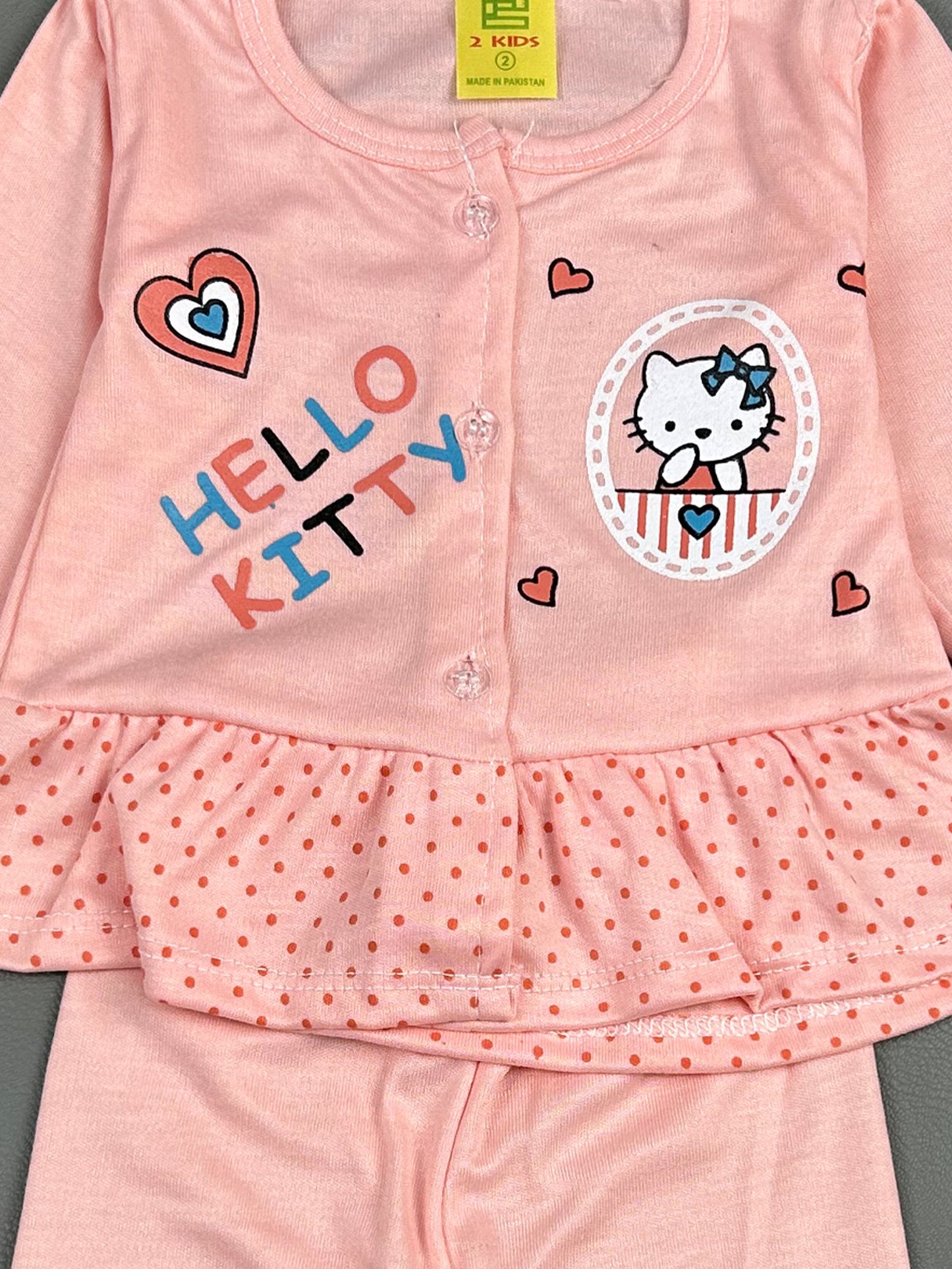 3Mth - 9Mth Kitty Peach Baby Suit For Newborn NBS238