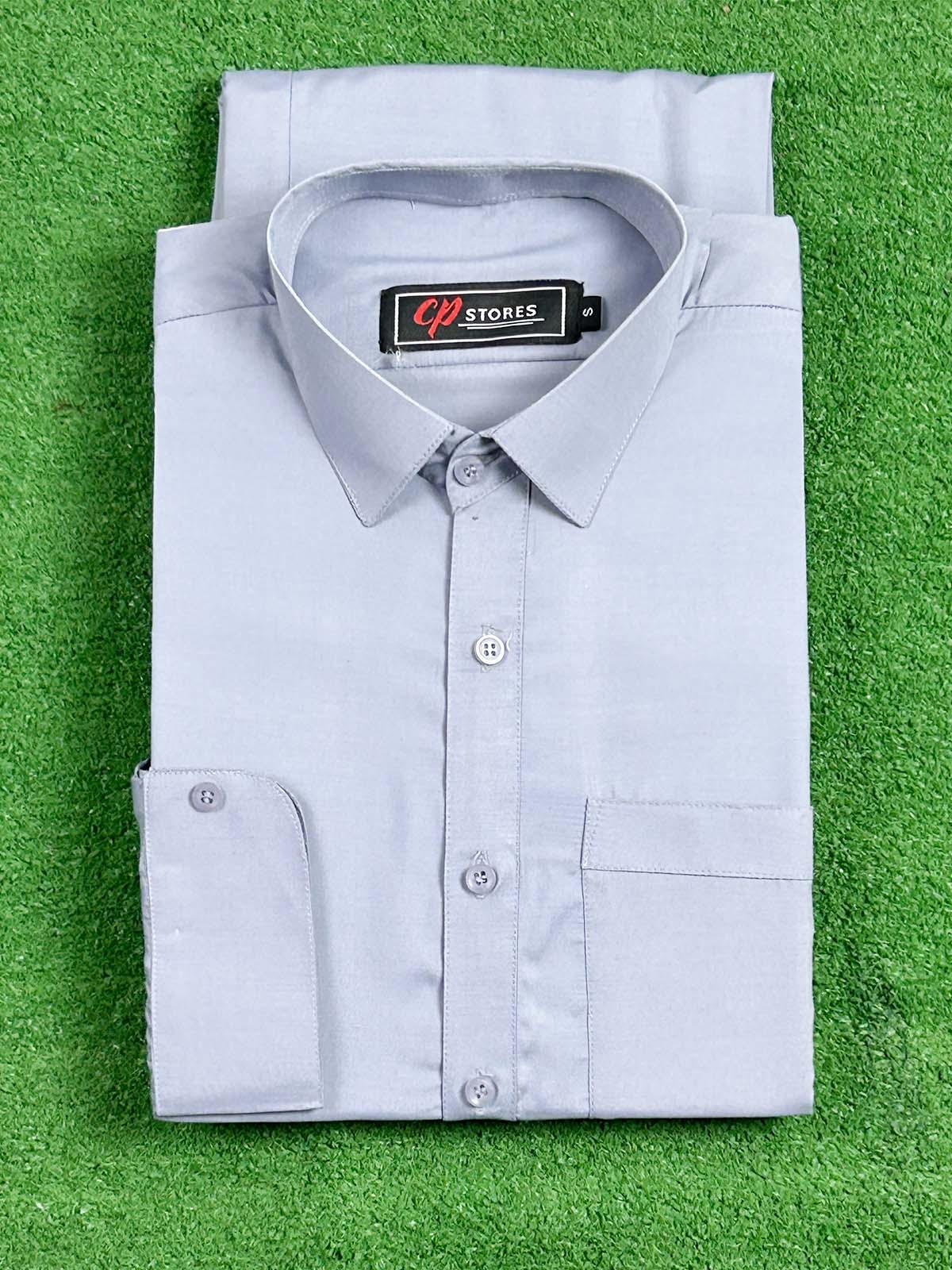 785-9 Lavender Grey Stitched Suit Kameez Shalwar For Men MSK280