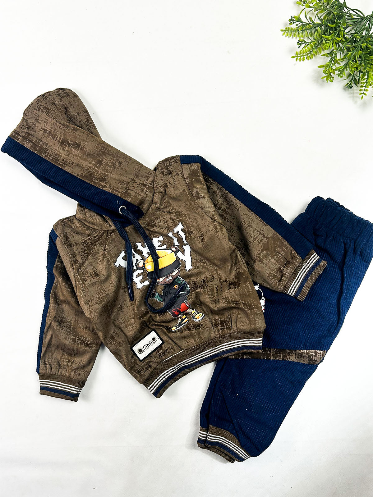 2Yrs - 5Yrs Brown Suit For Kids BS846