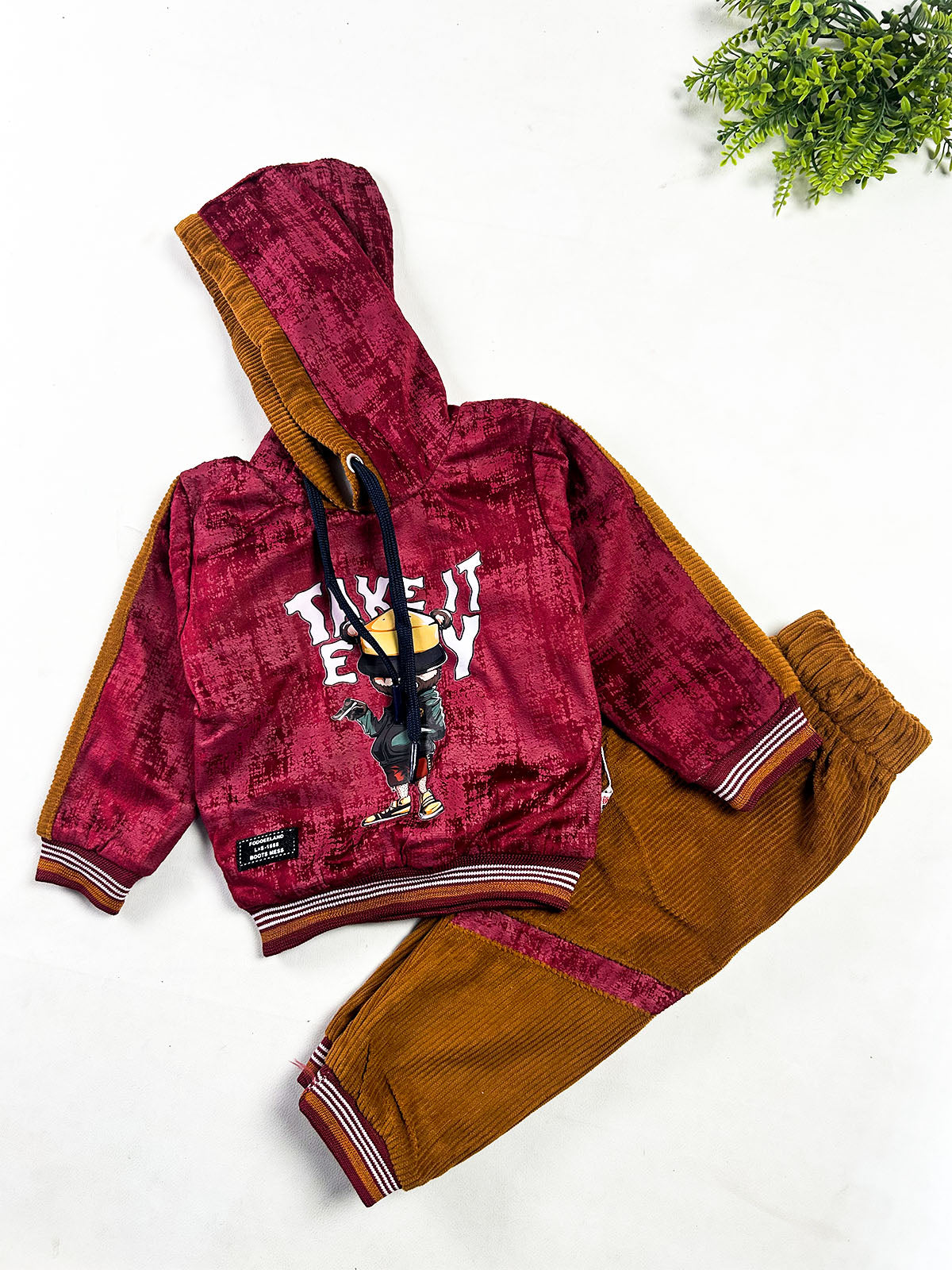 2Yrs - 5Yrs Red Suit For Kids BS847