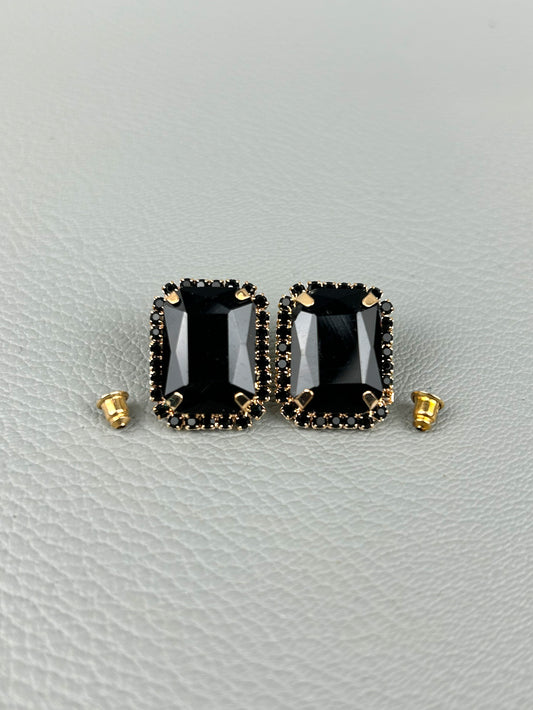 Black Square Earrings For Women/Girls WER04