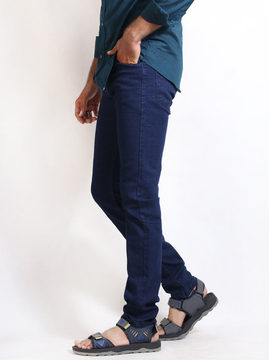 Dark Blue Regular Fit Stretchable Jeans For Men MDJ20