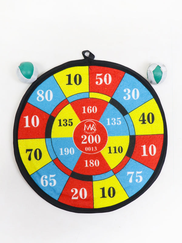 Dart Board With Two Sticky Target Balls