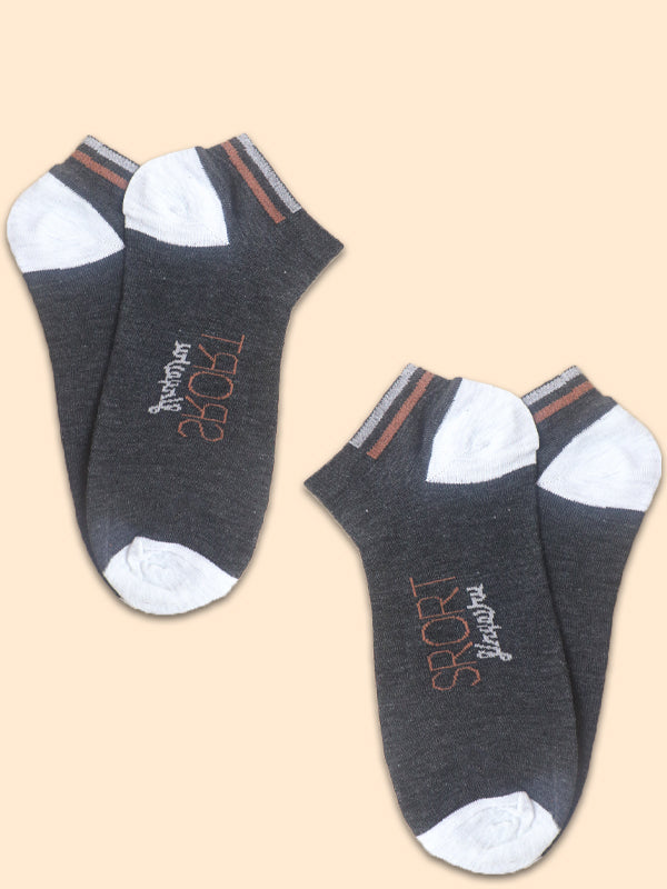 Pack Of 2 Multicolor Ankle Socks for Men MS20