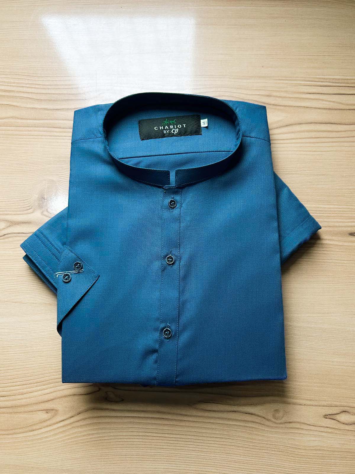 027-9 MSK525 Teal Stitched Suit Sherwani Collar Kameez Shalwar For Men