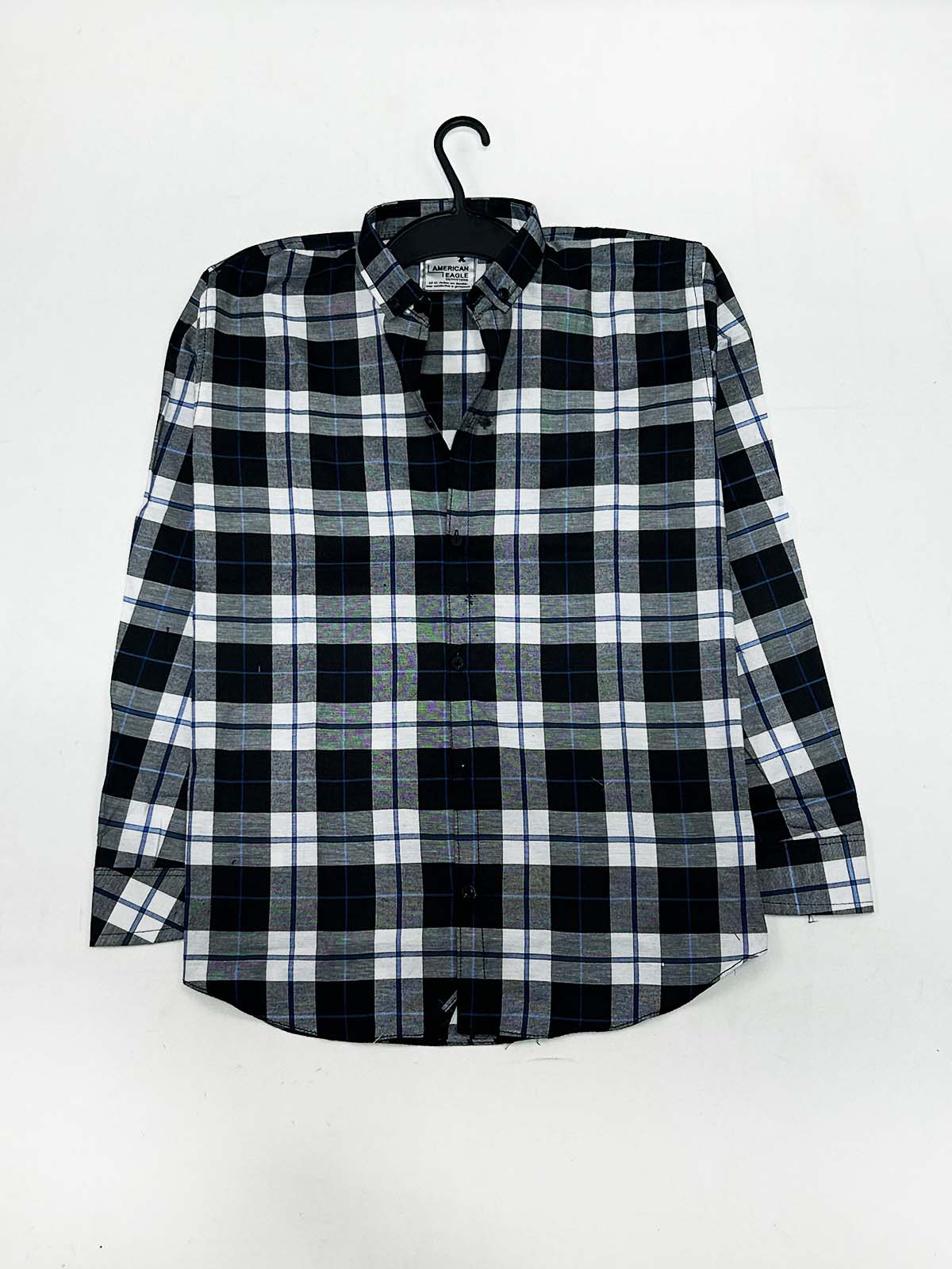 Black Checks Casual Shirt For Men MCS130