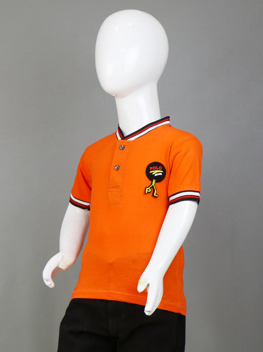 TB Boy T-Shirt 3 Yrs - 8 Yrs Orange