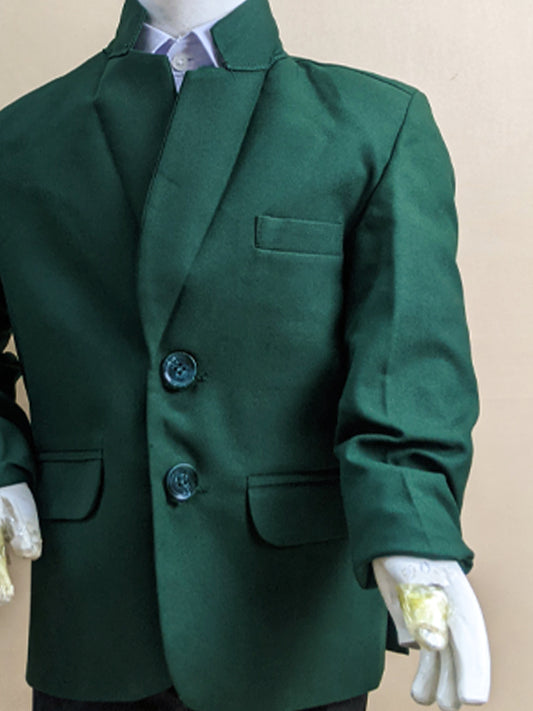 3Yrs - 7Yrs Dark Green Casual Coat Blazer For Boys / School Uniform Blazer CB01