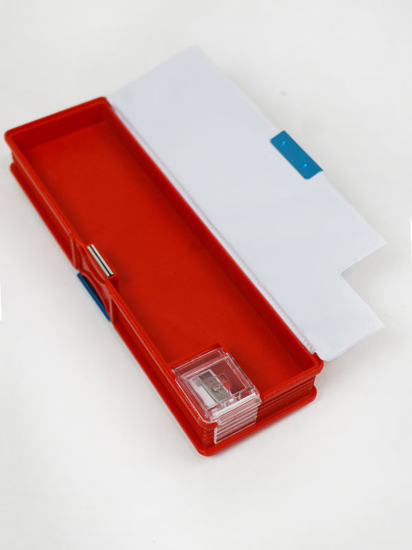 PB21 Pencil Box with Sharpener For Kids Red