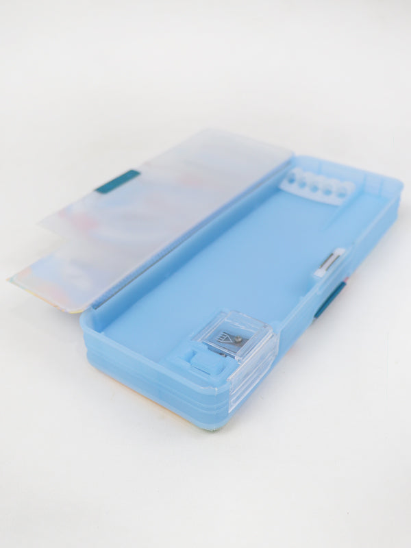 PB20 Pencil Box with 2 Sharpeners For Kids Shark Blue