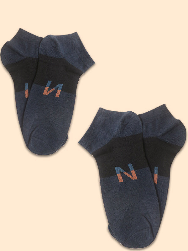 Pack Of 2 Multicolor Ankle Socks for Men MS17