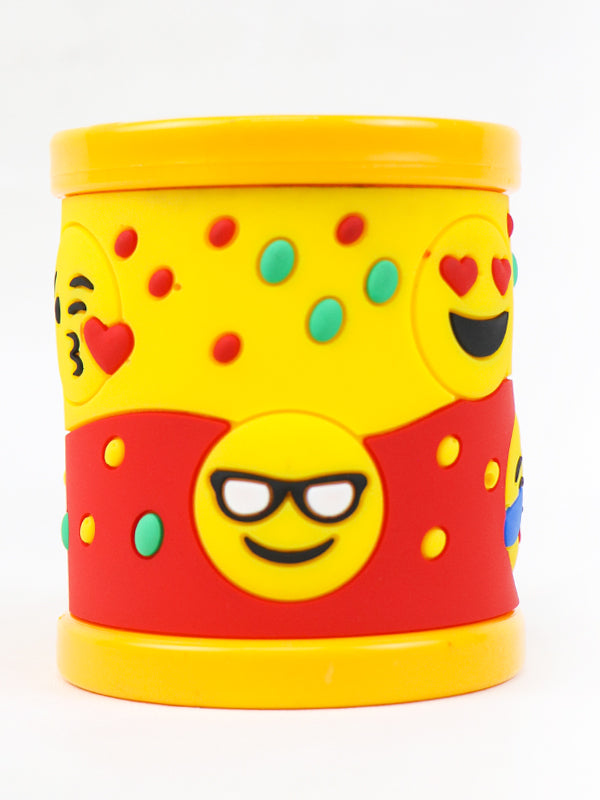 Emojis 3D Rubber Print Mug Yellow  (200 ml)