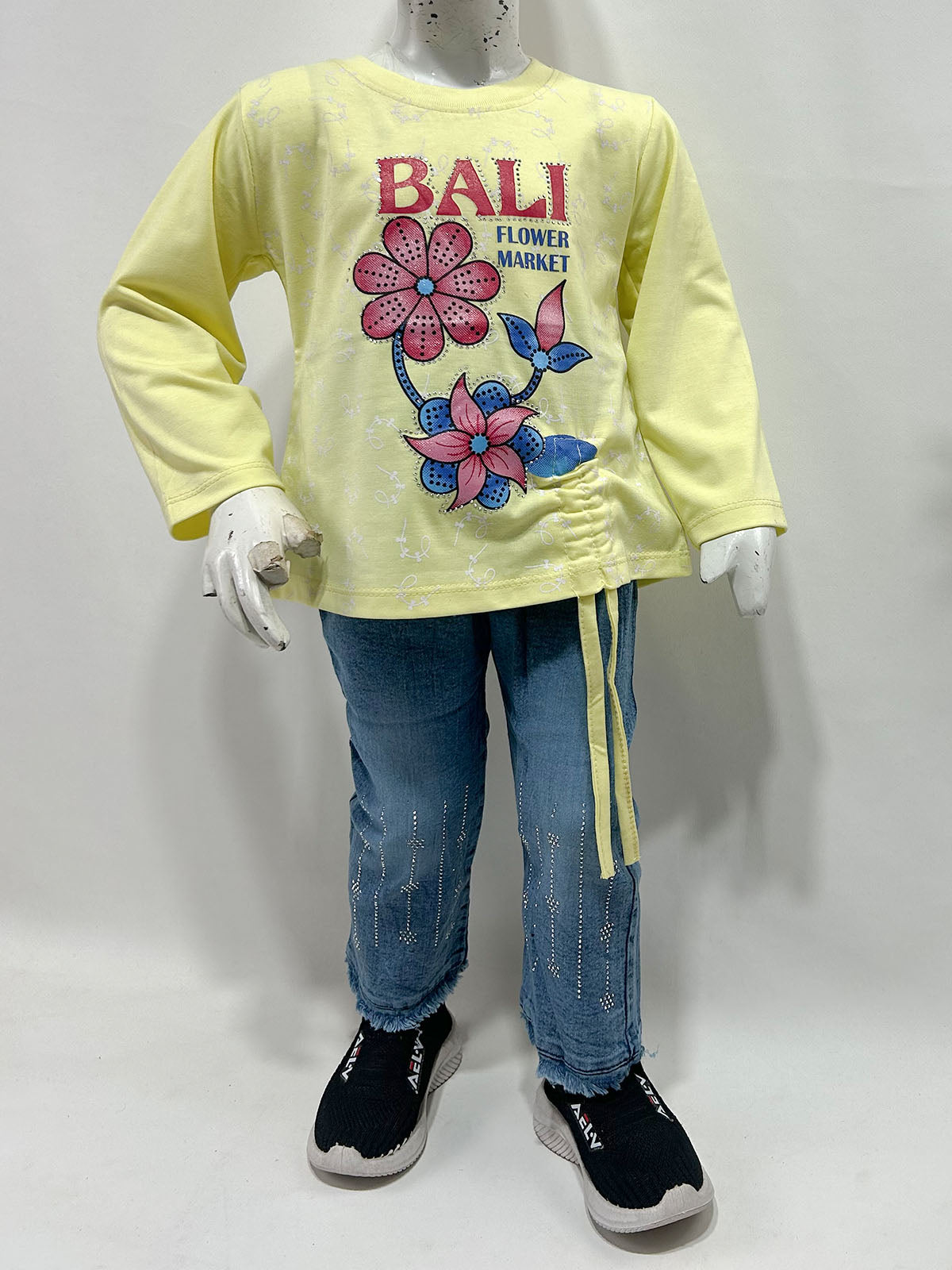 1Yr - 4Yrs Yellow Bali Suit For Girls GS579